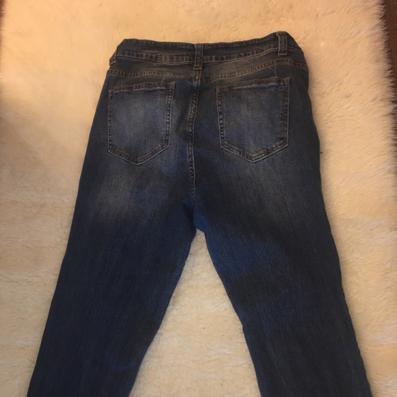 Forever 21 Distressed Blue Jeans - Picture 5 of 5
